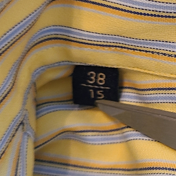 Profuomo Men's Classic Short Sleeve Shirt, Size: Small,  Color: Yellow - Picture 6 of 12